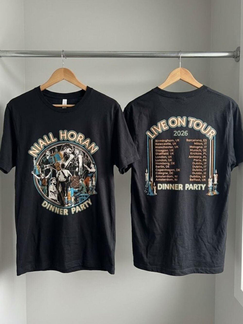 Niall Horan Dinner Party Live On Tour 2026 T-Shirt Reprint